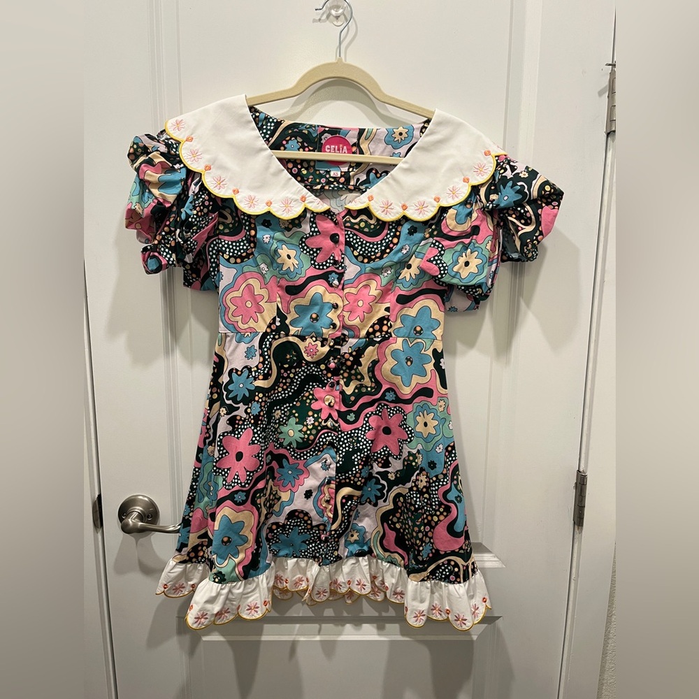 CeliaB short multicolored dress Celia B XS